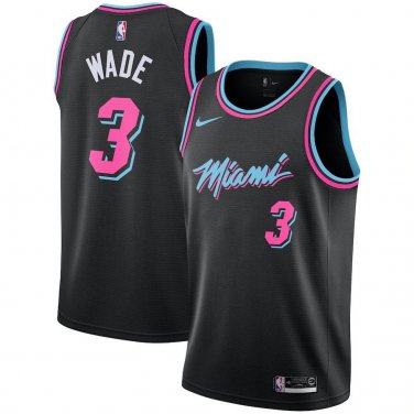 #3 Dwyane Wade Miami City Edition Black