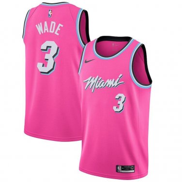 #3 Dwyane Wade Miami Earned Edition Pink