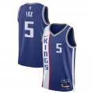 #5 De'Aaron Fox Sacramento Kings 2023 24 City Edition Blue