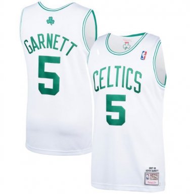 #5 Kevin Garnett Boston Celtics White
