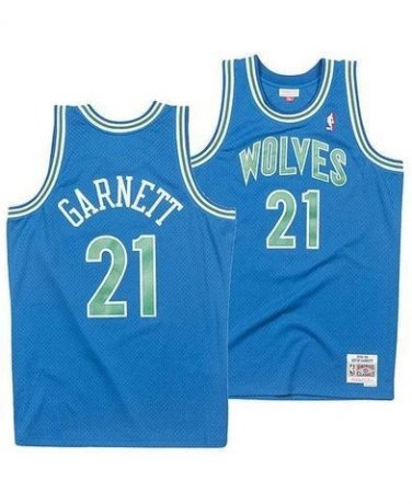 #5 Kevin Garnett Minnesota Timberwolves Throwback Blue