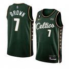 #7 Jaylen Brown Boston Celtics 2022-23 City Edition Dark Green