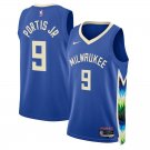 #9 Bobby Portis Milwaukee Bucks 2022-23 CIty Edition Blue
