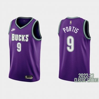 #9 Bobby Portis Milwaukee Bucks 2022-23 Classic Edition Purple