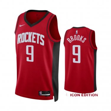 #9 Dillon Brooks Houston Rockets 2022-23 Icon Edition Red