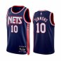 #10 Ben Simmons Brooklyn Nets 75th Diamond Badge 2022-23 City Edition Navy