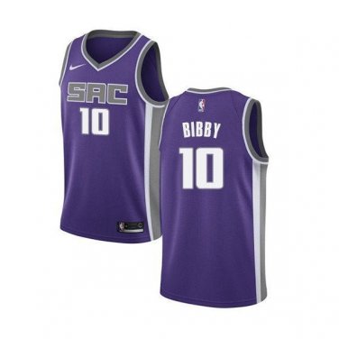 #10 Mike Bibby Sacramento Kings Icon Edition Purple