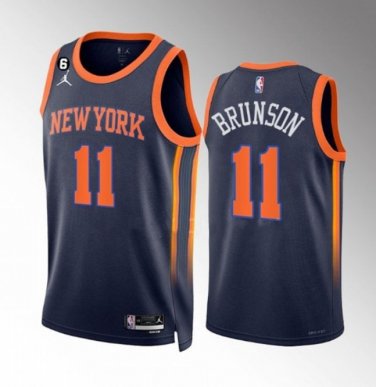 #11 Jalen Brunson New York Knicks 2022-23 Statement Edition Black