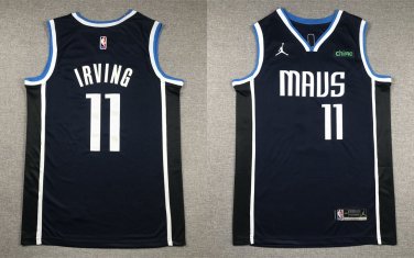 #11 Kyrie Irving Dallas Mavericks 2022-23 Statement Edition Navy Blue