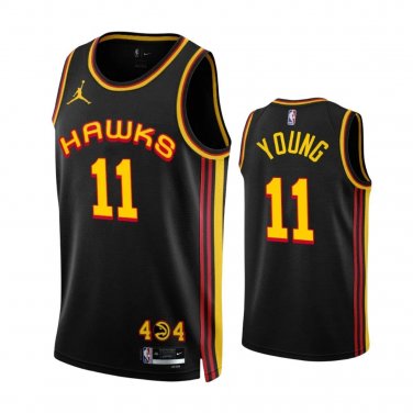 #11 Trae Young Atlanta Hawks 2022 23 Statement Edition Black