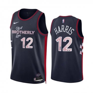 #12 Joe Harris Brooklyn Nets 2023-24 City Edition Navy Blue