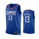 #13 Paul George Los Angeles Clippers Icon Edition Blue