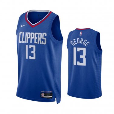 #13 Paul George Los Angeles Clippers Icon Edition Blue