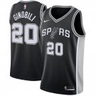 #20 Manu Ginobili San Antonio Spurs Icon Edition Black