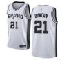 #21 Tim Duncan San Antonio Spurs Association Edition White