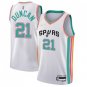 #21 Tim Duncan San Antonio Spurs City Edition White