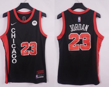 #23 Michael Jordan Bulls CIty Edition Black