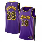 #28 Rui Hachimura Los Angeles Lakers Statement Edition Purple