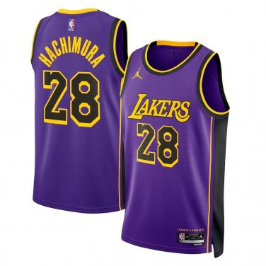 #28 Rui Hachimura Los Angeles Lakers Statement Edition Purple
