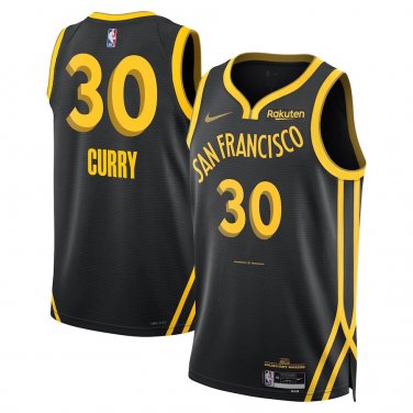 #30 Stephen Curry Golden State 2023-24 City Edition Black