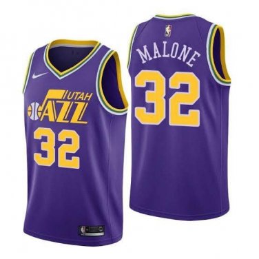 #32 Karl Malone Utah Jazz Classic Edition Purple