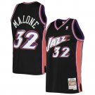 #32 Karl Malone Utah Jazz Throwback Edition Black