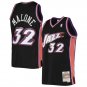 #32 Karl Malone Utah Jazz Throwback Edition Black