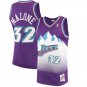 #32 Karl Malone Utah Jazz Throwback Edition Purple