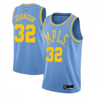 #32 Magic Johnson Los Angeles Lakers MPLS. Edition Blue