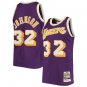 #32 Magic Johnson Los Angeles Lakers Throwback Edition Purple