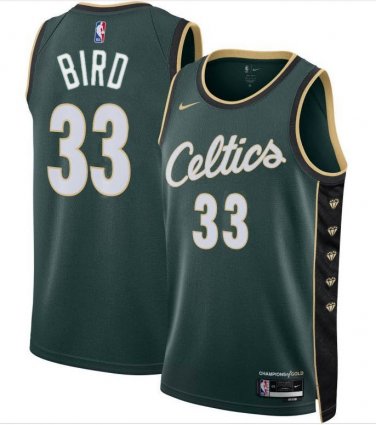 #33  Larry Bird Boston Celtics City Edition Green