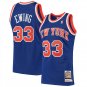 #33 Patrick Ewing New York Knicks Throwback Edition Blue