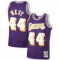 #44 Jerry West Los Angeles Lakers Throwback Edition Purple