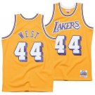 #44 Jerry West Los Angeles Lakers Throwback Edition Yellow