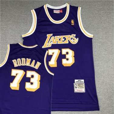 #73 Dennis Rodman Los Angles Lakers Purple