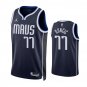 #77 Luka Doncic Dallas Mavericks 2022-23 Statement Edition Navy Blue