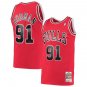 #91 Dennis Rodman Chicago Bulls Throwback Edition Red