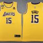 &  Lakers #15 Austin Reaves Icon  Gold Stitched