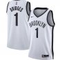 &  Nets Mikal Bridges Stitched  White