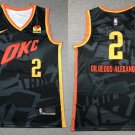 &  Oklahoma City Thunder Shai Gilgeous-Alexander City Basketbsall  Black 2024