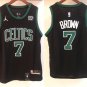 & Kids Celtics Jaylen Brown Stitched Basketball  All Black