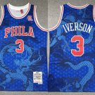 76ers Allen Iverson Mitchell & Ness Asian Fashion  Blue