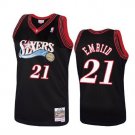 76ers Joel Embiid Throwback Basketball  Black