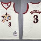 Allen Iverson 76ers Throwback Basketball  Cream White