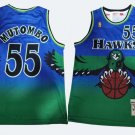 Atlanta Hawks Dikembe Mutombo Green  Throwback