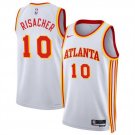 Atlanta Hawks Zaccharie Risacher White 2024 Draft Association Edition Stitched