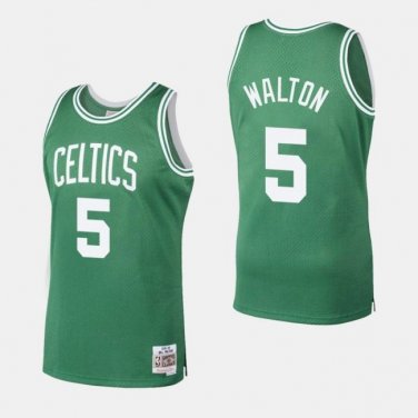 Boston Celtics Bill Walton Kelly Green 1985-86 Throwback Mitchell & Ness