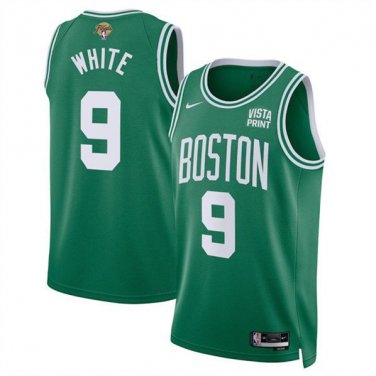 Boston Celtics Derrick White Green 2024 Finals Icon Edition Stitched Basketball