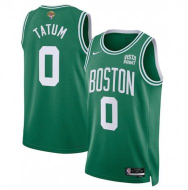 Boston Celtics Jayson Tatum Kelly Green 2024 Finals Icon Edition Stitched Basketball