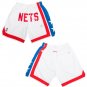 Brooklyn Nets Throwback White Stitched Basketball Zipper Pockets Shorts